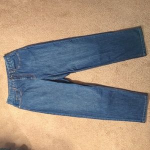 Talbots Size 10 Petites Stretch Denim Blue Jeans Faded Wash
